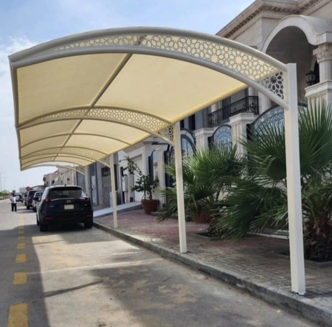 تركيب مظلات القطيف وجميع مناطق الشرقية - مظلات سيارات PVC كوري وألماني مقاوم للحرارة والرطوبة، سواتر شرائح وبرجولات حدائق بضمان 10 سنوات وأسعار تبدأ من 95 ريال للمتر. معاينة مجانية في القطيف وسيهات وصفوى - اتصل 0559022459